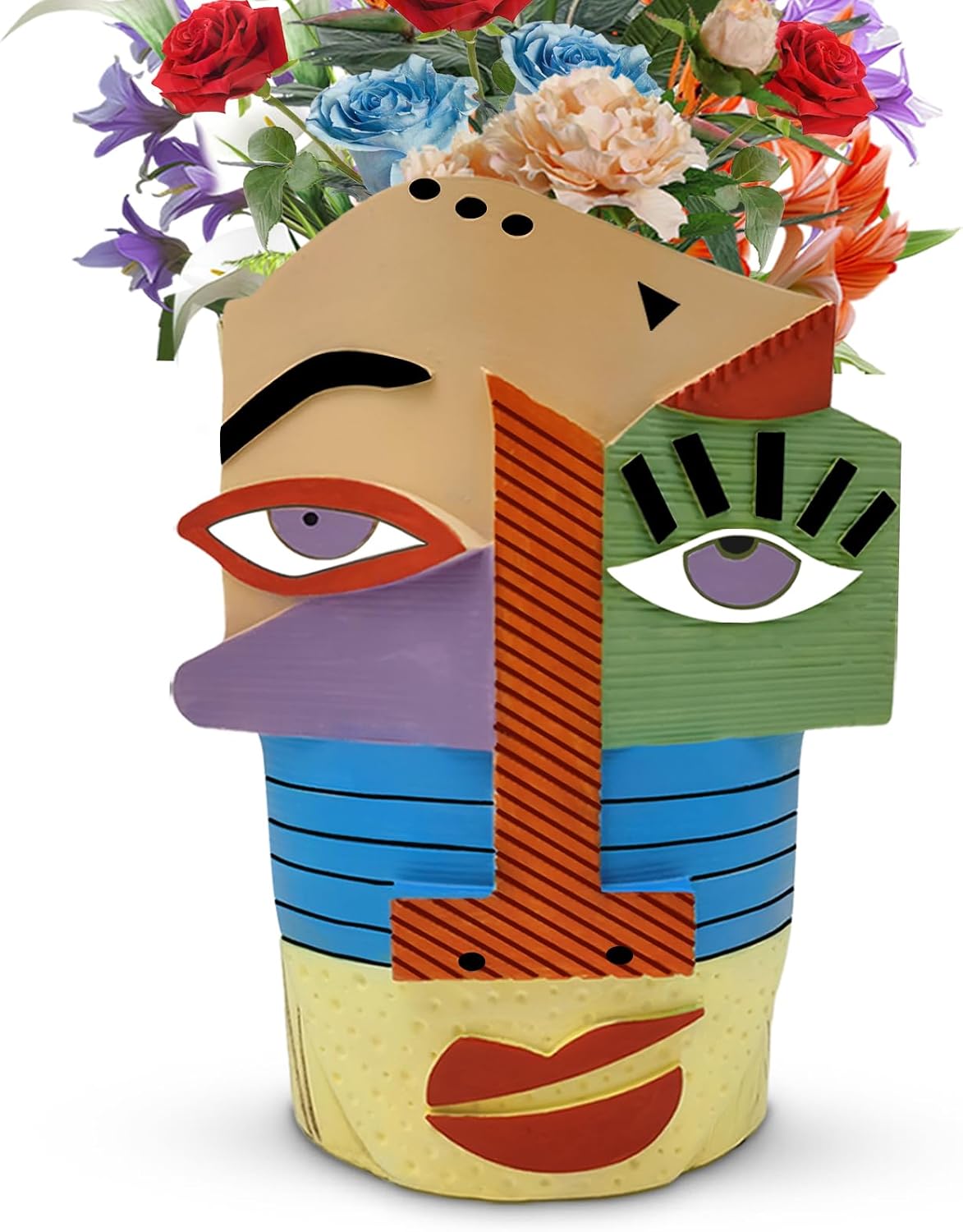 Abstract Face Planter Pot for Indoor Plants