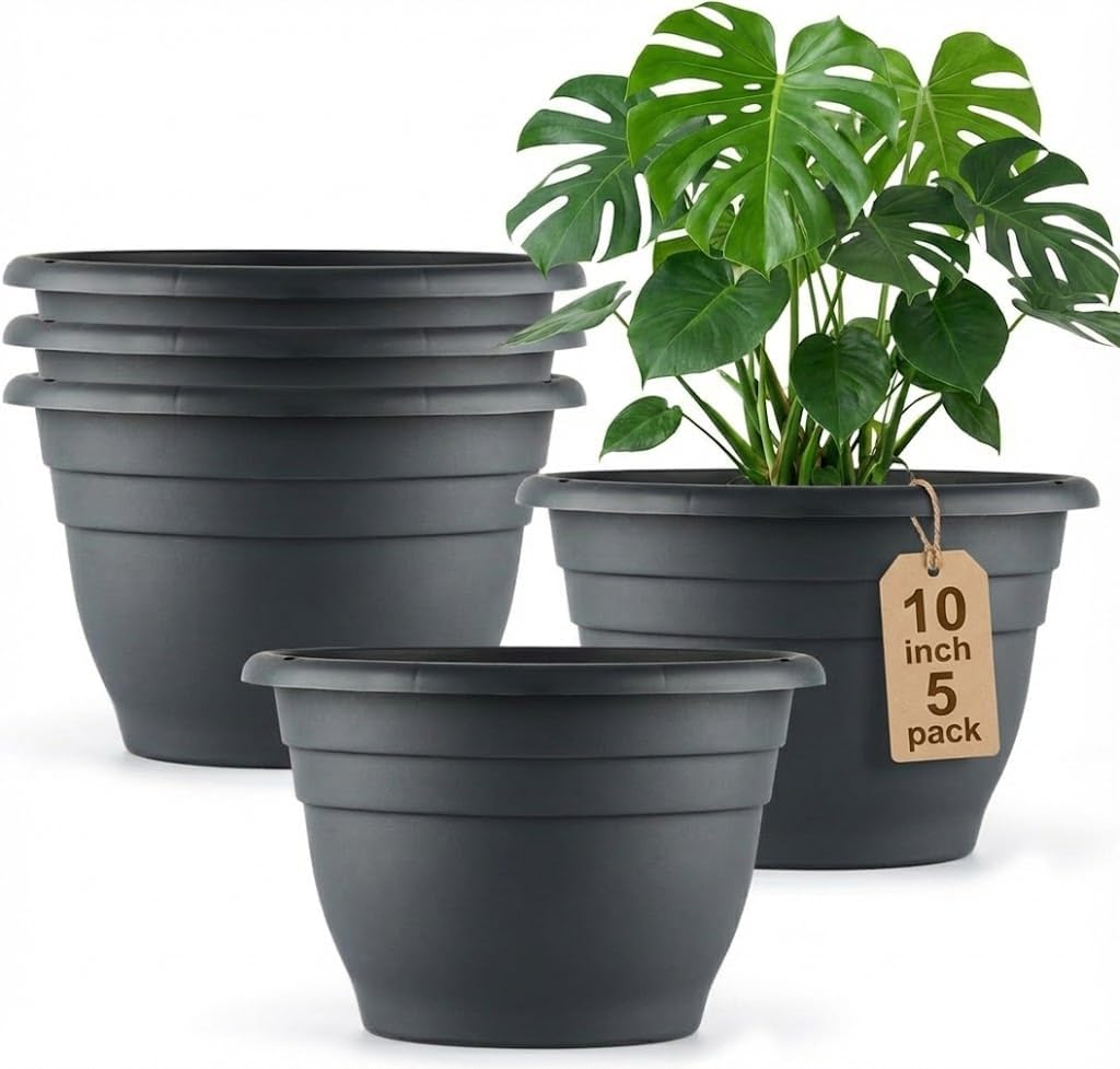 Floor Planters, 5 Pack, 10 inch