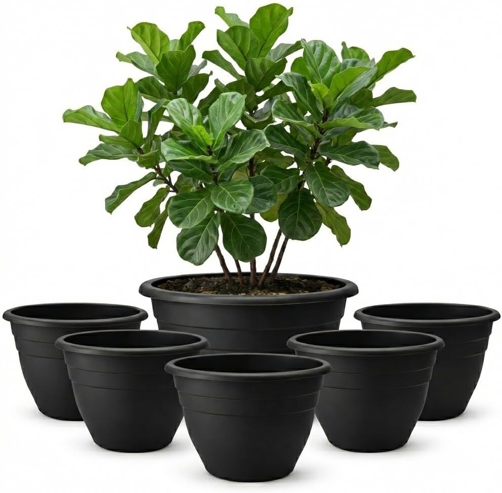 Floor Planters, 5 Pack, 10 inch