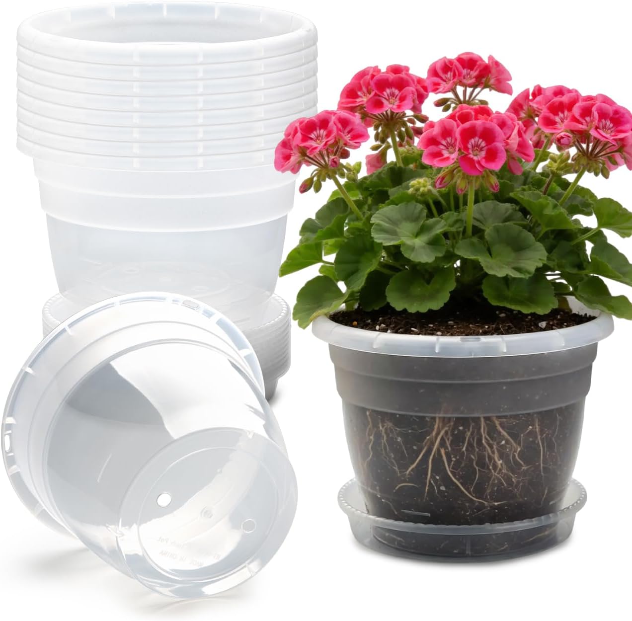 Floor Planters, 5 Pack, 10 inch
