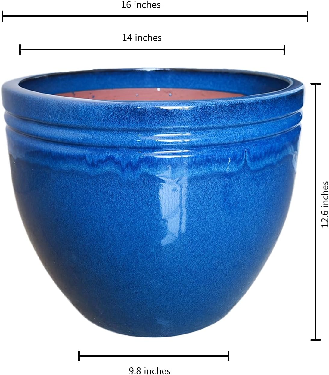 Large Ceramic Planter for Indoor and Outdoor Plants