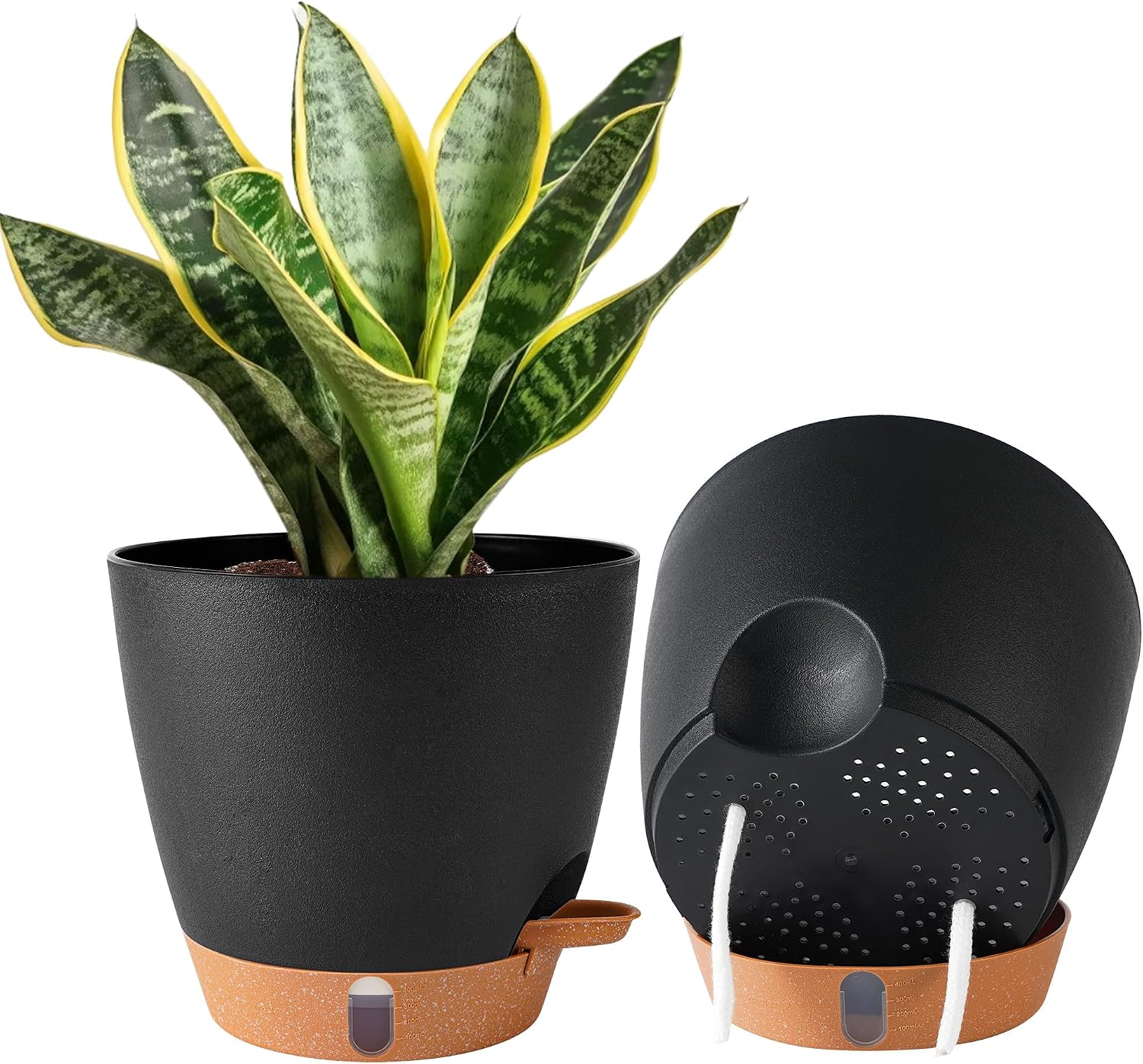 Large Self-Watering Pots, 8, 10 and 12 inch