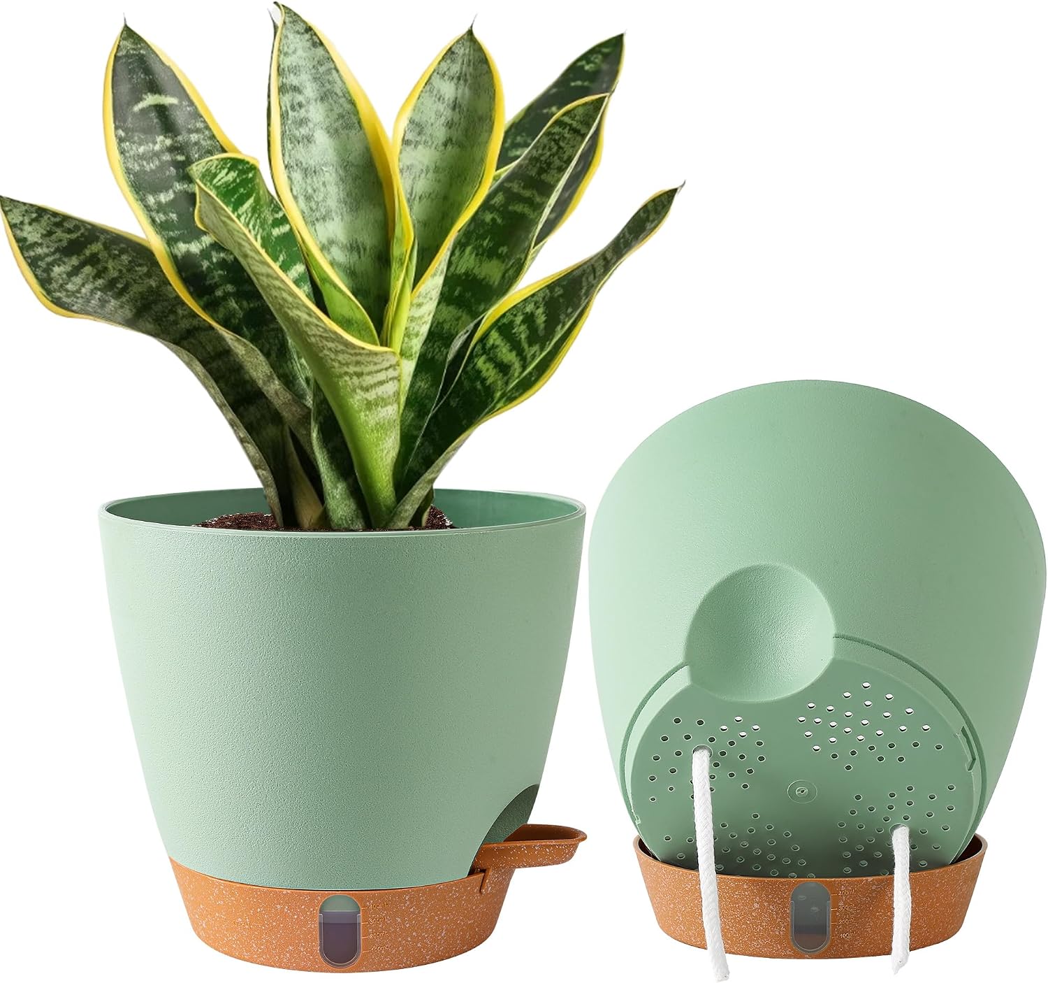 Large Self-Watering Pots, 8, 10 and 12 inch