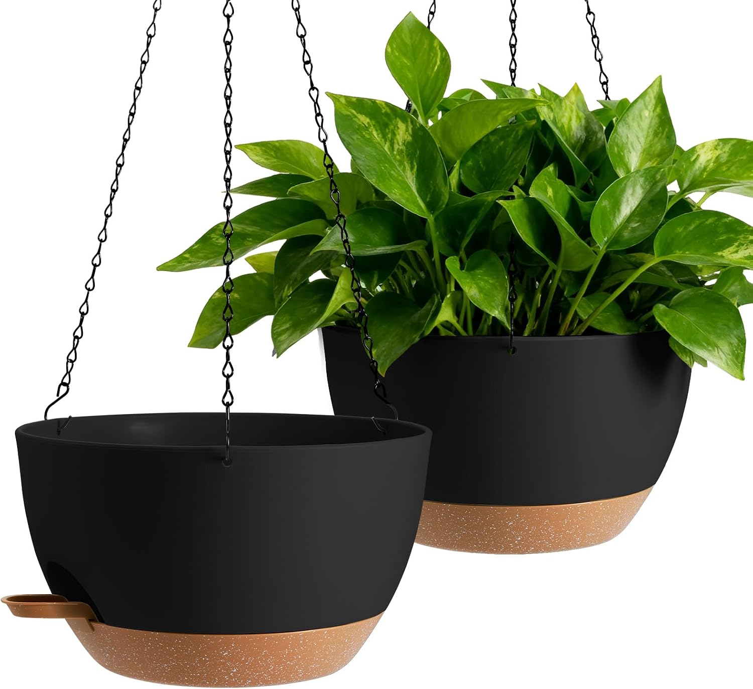 Oversized Hanging Planters, Set of 2, 13 inch