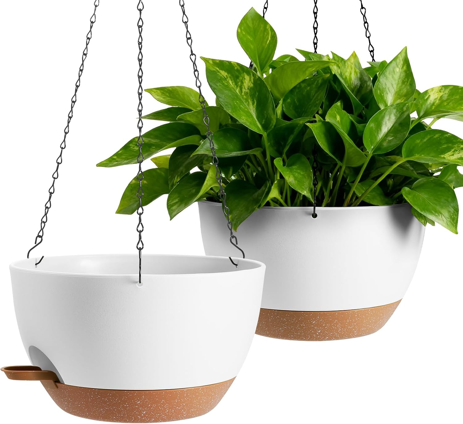 Oversized Hanging Planters, Set of 2, 13 inch