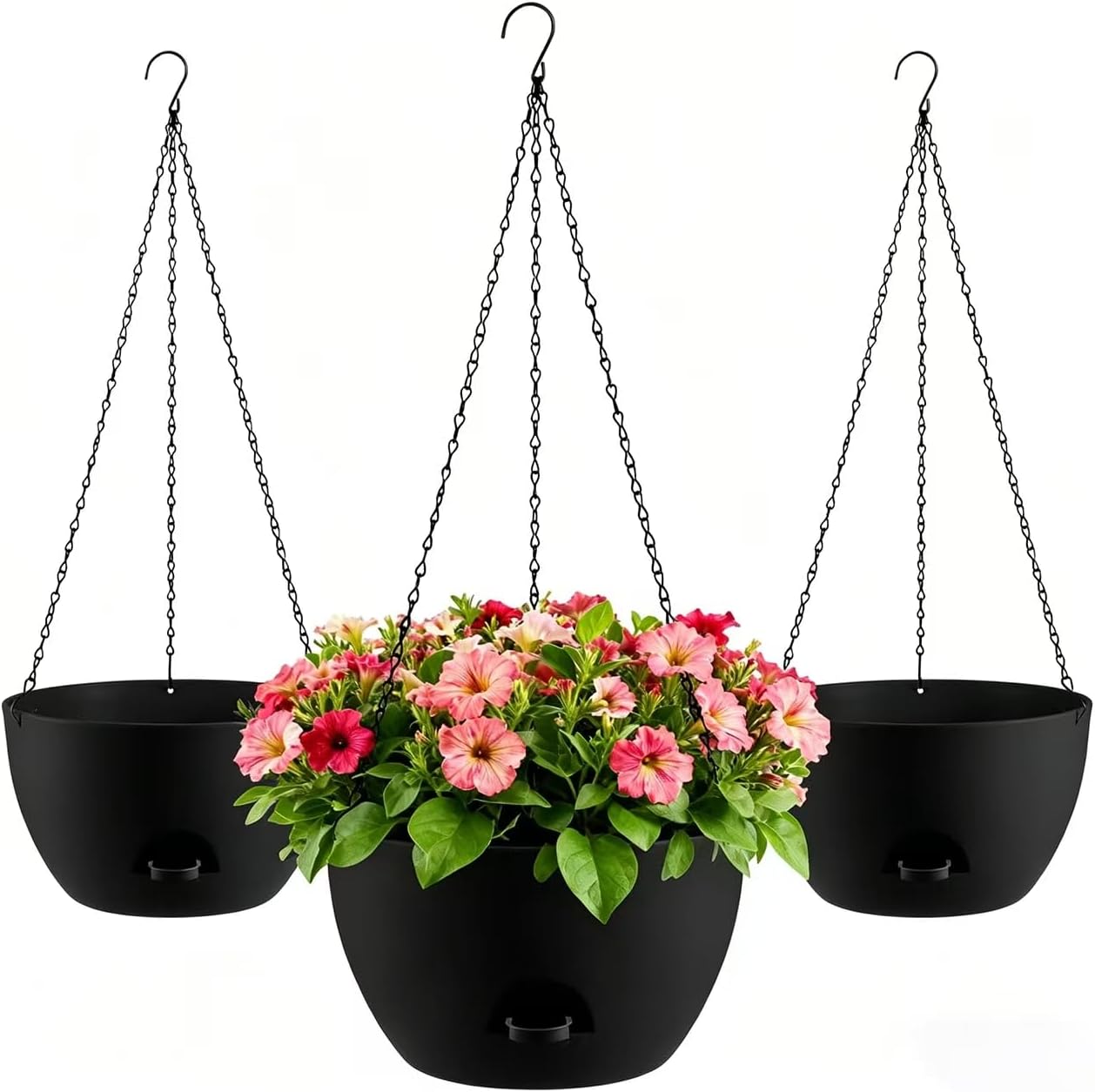 Oversized Hanging Planters, Set of 2, 13 inch